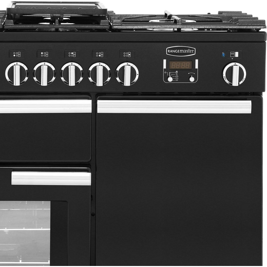 Rangemaster Professional Plus 100cm Dual Fuel Range Cooker - Black
