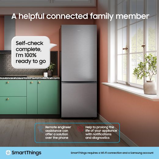 Samsung Total No Frost Fridge Freezer - Silver - Annotation - SmartThings