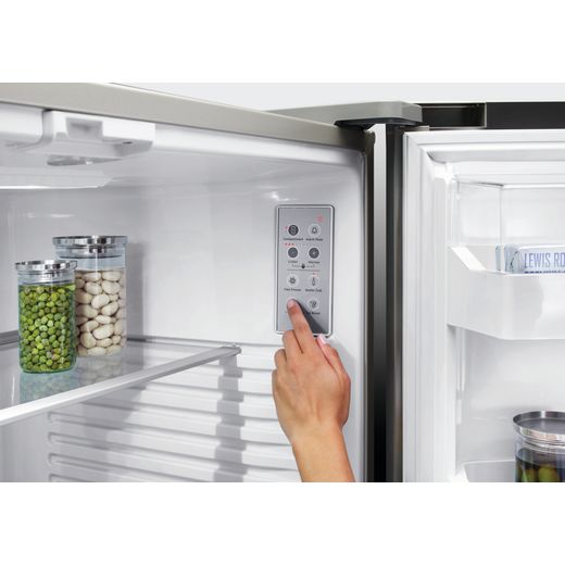 Fridge Freezer French Door 900mm, Stainless Steel - Ice & Water, WiFi, compatible with SmartHQ App - Control panel shot
