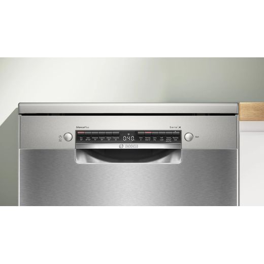 Bosch Series 4 Standard Dishwasher - Silver Inox - Control panel