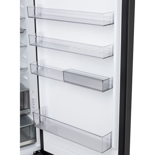 LG Fit & Max GBBW726AEV Wifi Connected 203cm 70/30 Total No Frost Fridge Freezer - Essence Black Steel - door shelf shot