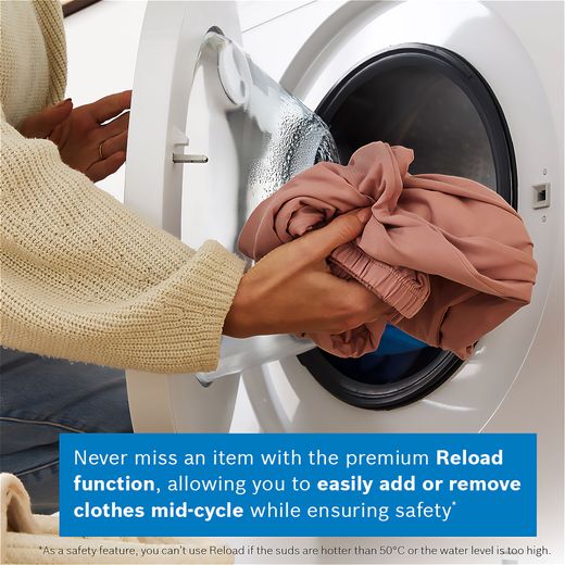 Bosch Series 4 9Kg / 5Kg Washer Dryer - White - Annotation - Reload