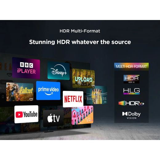 TCL T6C 43" 4K Ultra HD QLED Smart Fire TV - Annotation - HDR multi format shot 