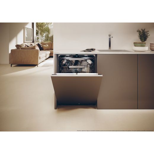 Haier Integrated Standard Dishwasher - Black - Dishwasher in kitchen shot
