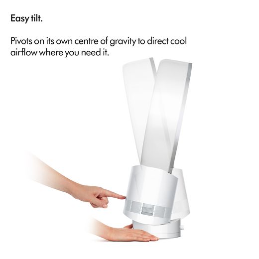 Dyson Cool CF1 Tower Fan - White - Annotation - Easy tilt shot