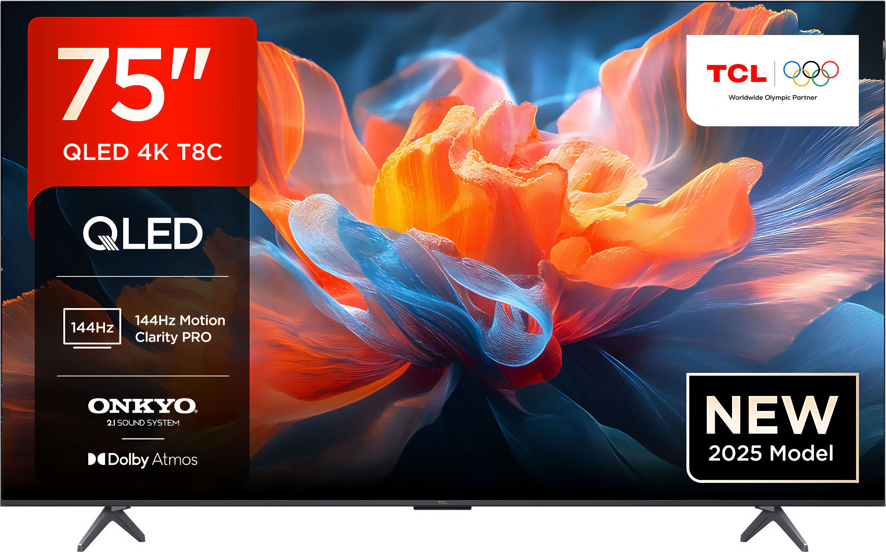 TCL 75" QLED 4K Ultra HD Smart TV - Silver