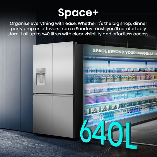Hisense RQ5P640SYSD PureFlex American Fridge Freezer with UV Water Dispenser - Stainless Steel - D- Rated_17