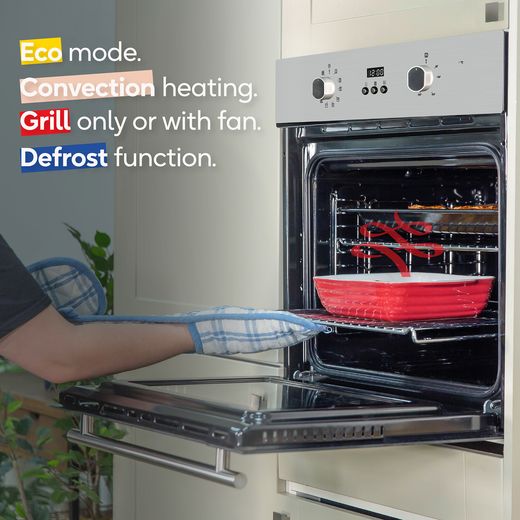 Russell Hobbs RHEO7005SS/02 Built In Electric Single Oven - Stainless Steel - Annotation - Features