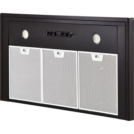 Rangemaster LEIHDC90BC 90 cm Chimney Cooker Hood - Black / Chrome
