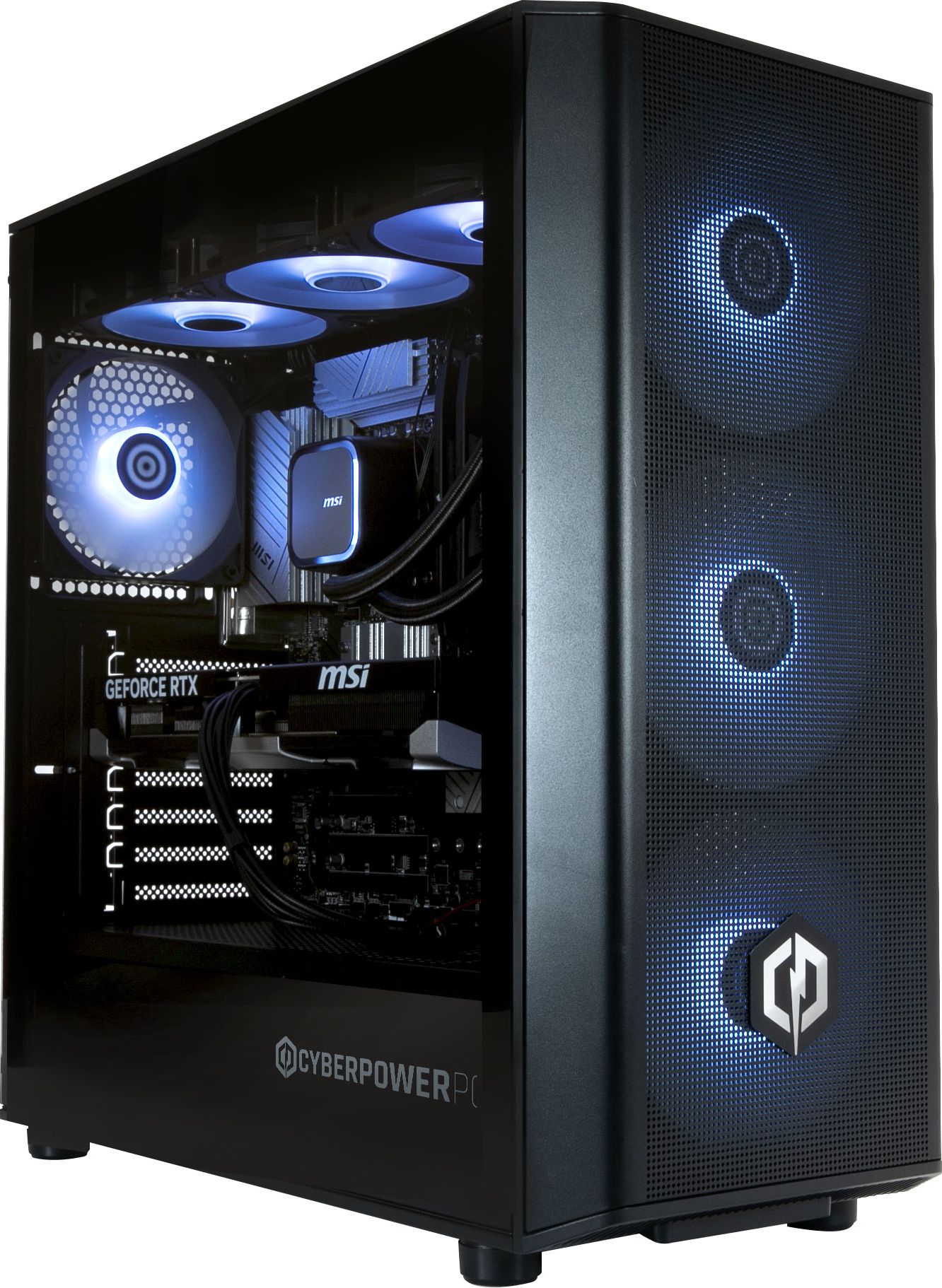 CyberPowerPC Gaming PC - AMD Ryzen 7 9800X3D - NVIDIA GeForce RTX 5090 - 32GB DDR5 RAM - 1TB NVMe SSD - Black