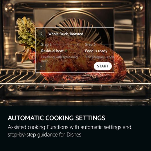 AEG 7000 MealAssist TE7PB731AT Built In Electric Single Oven with Pyrolytic Cleaning - Matt Black - Annotation - Automatic cooking settings