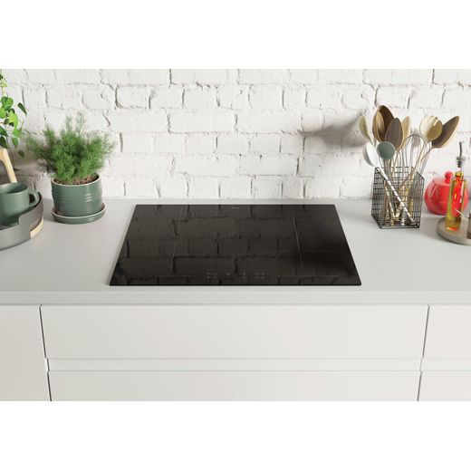Hoover H-HOB 300 59cm Ceramic Hob - Black - Hob in kitchen counter shot 