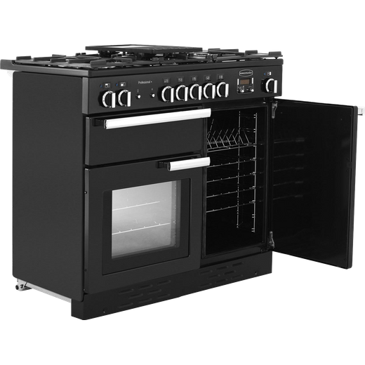 Rangemaster Professional Plus 100cm Dual Fuel Range Cooker - Black