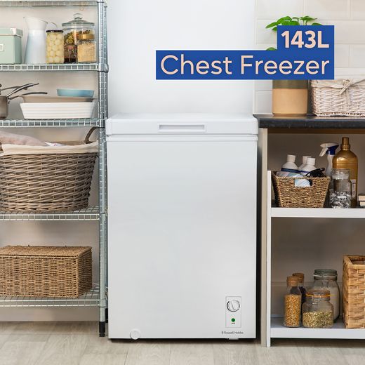 Russell Hobbs Chest Freezer - White - Annotation - 143L