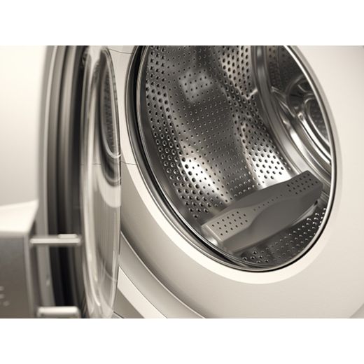 ASKO W5096RW.UK 9kg Washing Machine with 1600 rpm - White - Drum closeup
