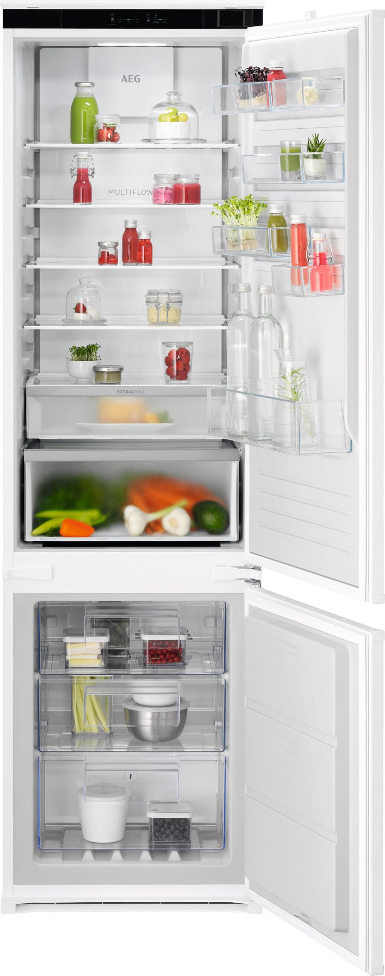 AEG OSC7C191ES Integrated Frost Free Fridge Freezer 188cm White