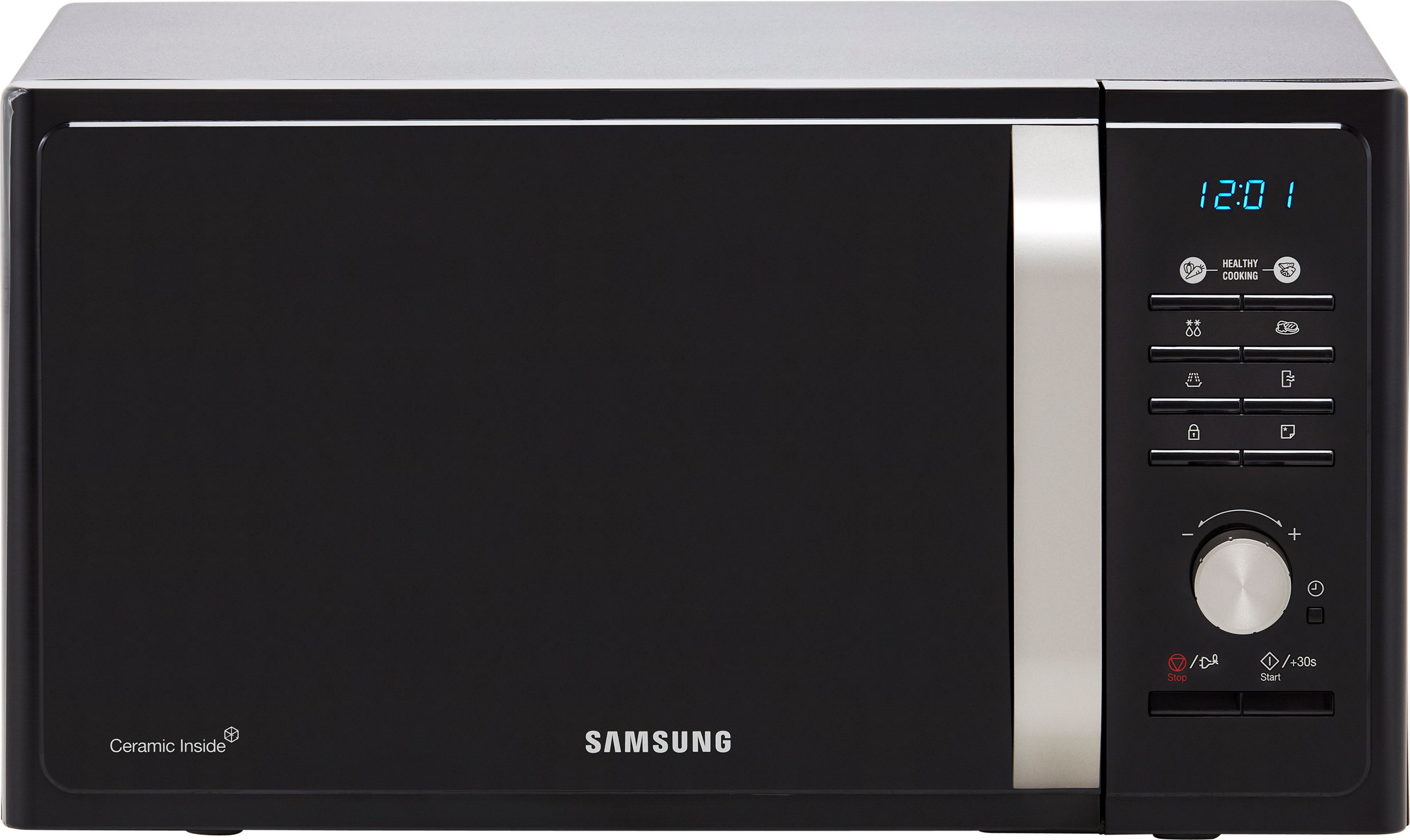 Samsung MWF300G MS23F301TFK 28cm tall, 49cm wide, Freestanding Compact Microwave - Black, Black