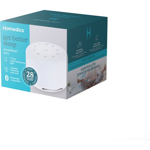 Homedics SS-2700WH Sound Therapy - Left box perspective shot