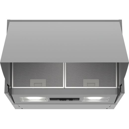 Bosch Series 2 60cm Integrated Integrated Cooker Hood - Silver - Front shot