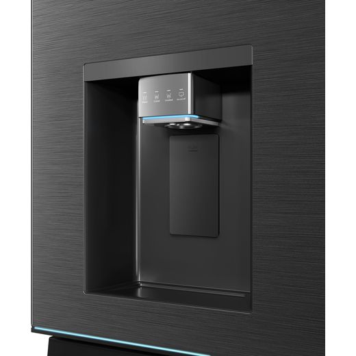 Haier Horizon American Fridge Freezer - Black - water dispenser shot
