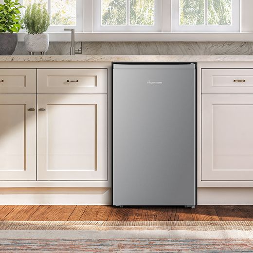 Fridgemaster MUR4894ES Compact 84cm Fridge with Ice Box - Stainless Steel - fridge in kitchens hot