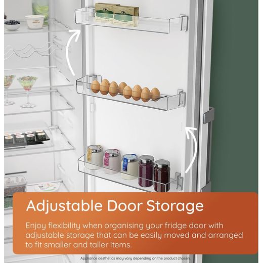 Hotpoint HPMLF 6442 XBR4UK 186cm Fridge - annotation - adjustable door storage