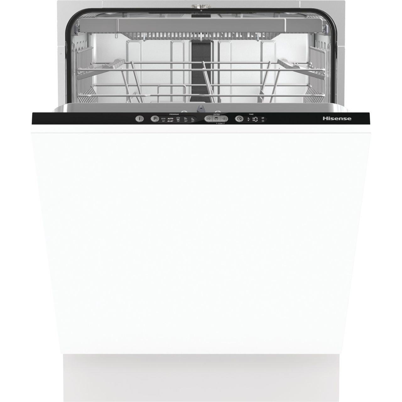 Hisense HV661D60UK Fully Integrated Standard Dishwasher – Black Control Panel with Fixed Door Fixing Kit