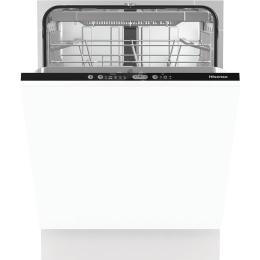 Hisense HV661D60UK Fully Integrated Standard Dishwasher - Black Control Panel with Fixed Door Fixing Kit - D Rated