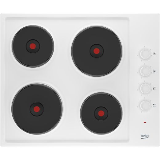 Beko HIBE64101W 61cm Solid Plate Hob - White