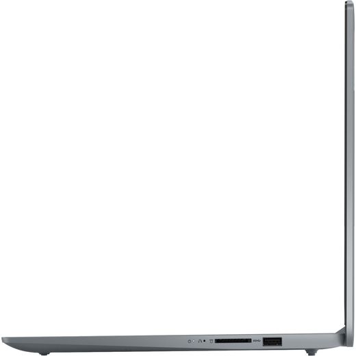 Lenovo IdeaPad Slim 3 15.6" Laptop - Intel N, 128 eUFS, 4 GB RAM - Koala Grey - Side shot