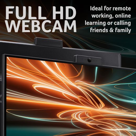 Acer Aspire C24-B 23.8" - Intel® Core™ 5, 512GB SSD - Black - Annotation - full hd webcam shot