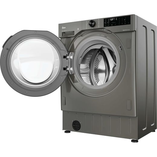 Hoover H-WASH 400 BH4S69M6DB9RJ-80 Integrated 9kg Washing Machine with 1400 rpm - Anthracite - Door open