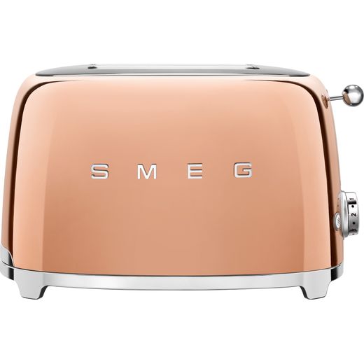 Smeg 50's Retro TSF01RGUK 2 Slice Toaster - Rose Gold