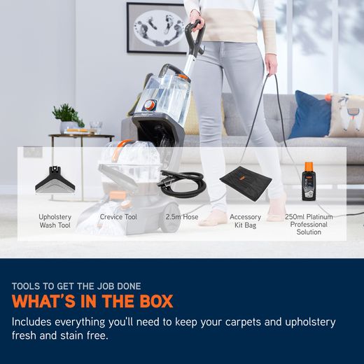 Vax Rapid Power Revive CWGRV011 Carpet Cleaner - Annotation - Whats in the box shot