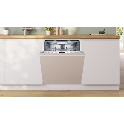 Siemens Integrated Standard Dishwasher - Stainless Steel - Front with door open shot