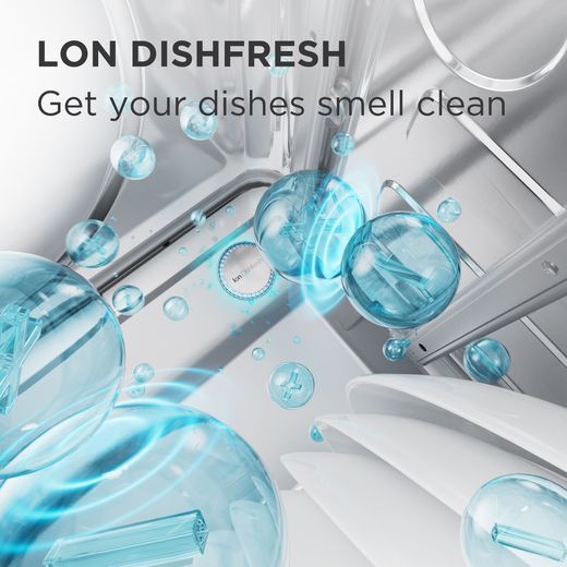 Midea Standard Dishwasher - Stainless Steel - Annotation - ION dishfresh shot
