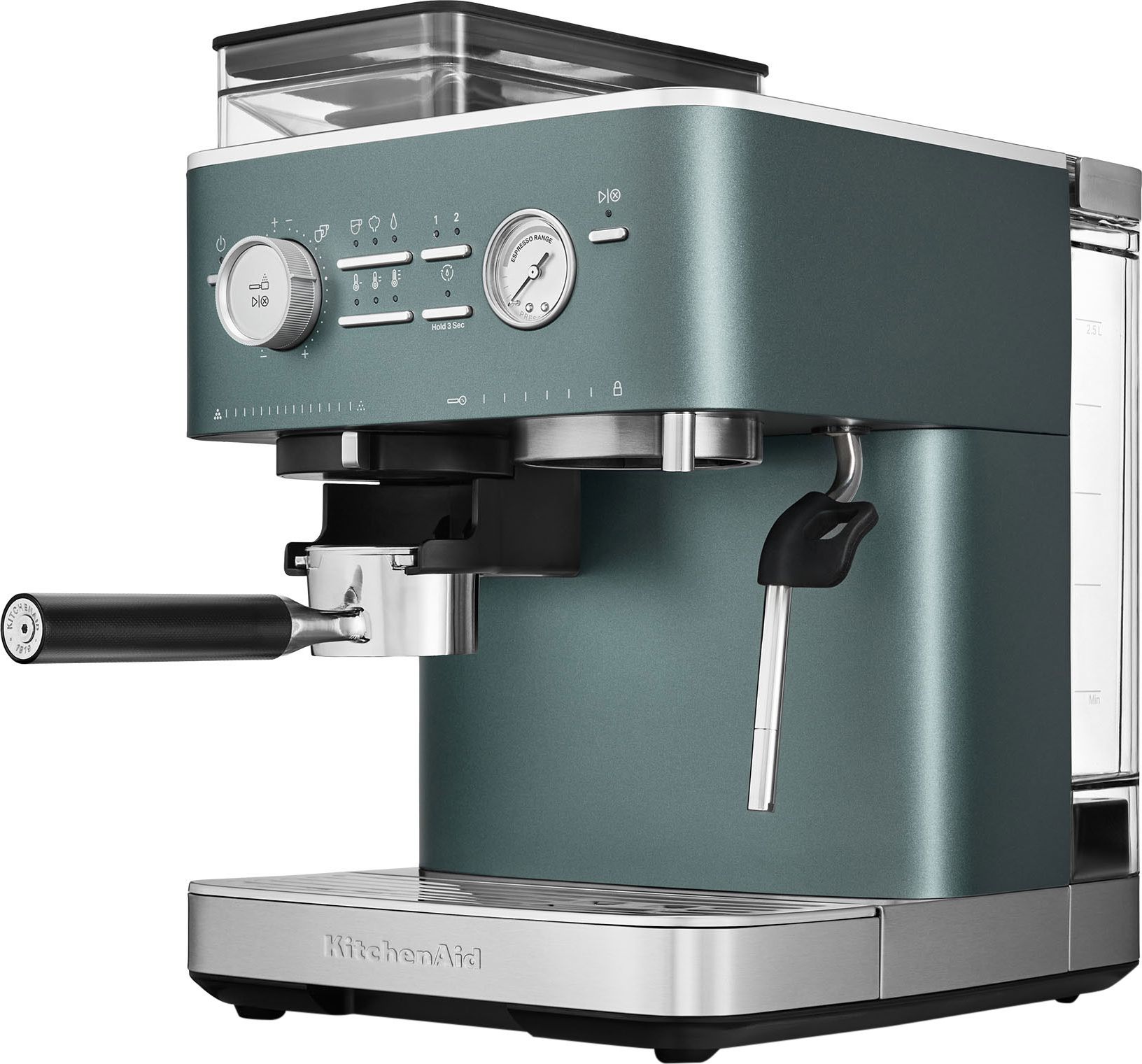 KitchenAid Espresso Machine - Semi-auto - 15 Bar - Built-in Grinder - Juniper