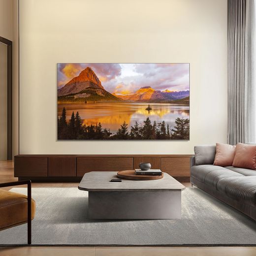 TCL P8L 55" 4K Ultra HD QLED Smart Google TV - tv in living room shot 