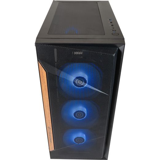 CyberPowerPC AO22215 Gaming PC - AMD Ryzen™ 5, 500GB SSD - Black - front shot