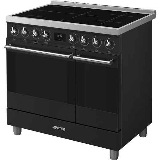 Smeg Electric Cooker with - Black - Left perspective shot