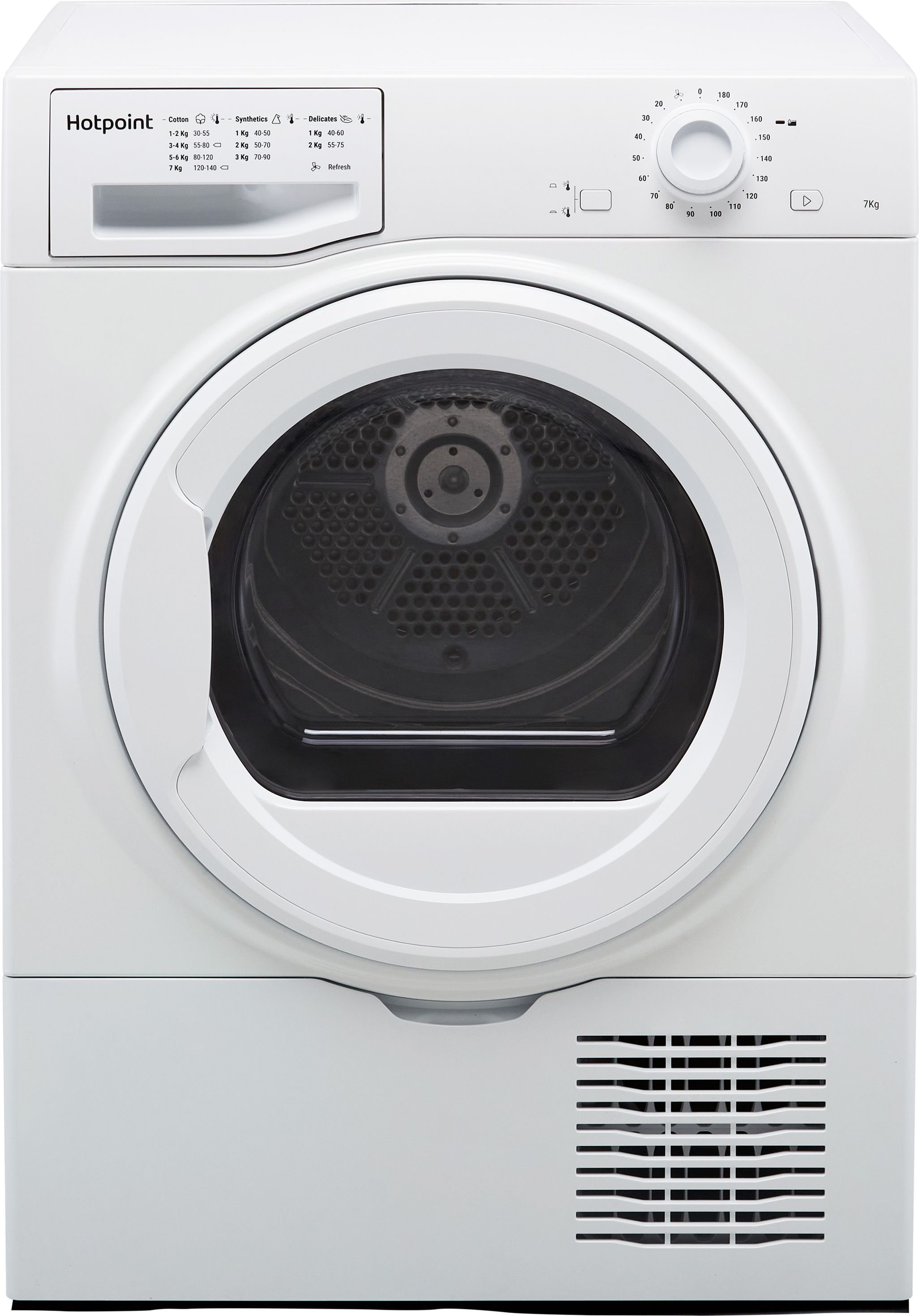 Hotpoint H2D71WUK 7Kg Condenser Tumble Dryer - White - B Rated, White