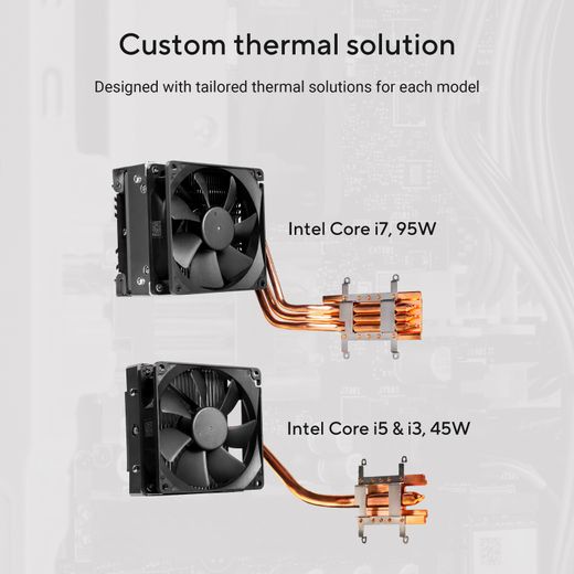ASUS V500 - Grey - Annotation - Custom thermal solution