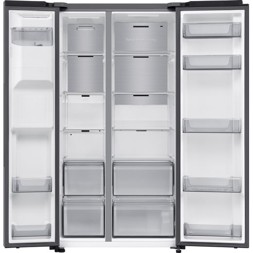 Samsung Series 7 SpaceMax™ American Fridge Freezer - Silver - Doors open