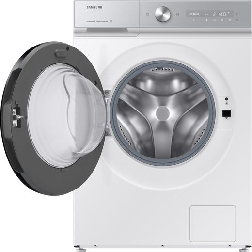 Samsung Series 8 WW90DB8U95GHU1 9kg Washing Machine with 1400 rpm - White - Door open