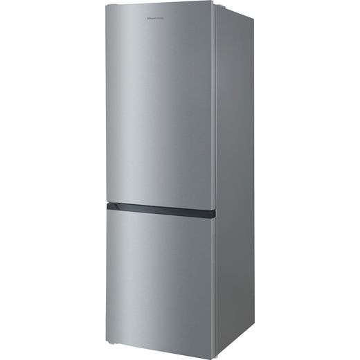 Russell Hobbs RH186FFFF60SS 186cm 60/40 No Frost Fridge Freezer - Stainless Steel - Left perpsective shot