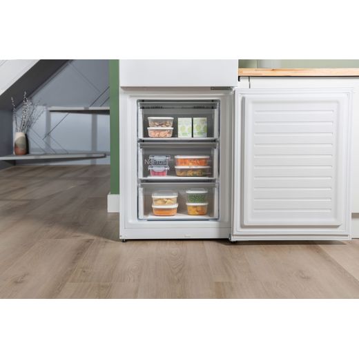 Bosch Series 4 70/30 Frost Free Fridge Freezer - White  - Freezer door open shot