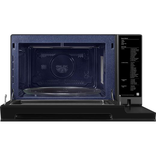 Samsung MC32DG7646CKE3 33cm High, Freestanding Microwave - Black - Door open