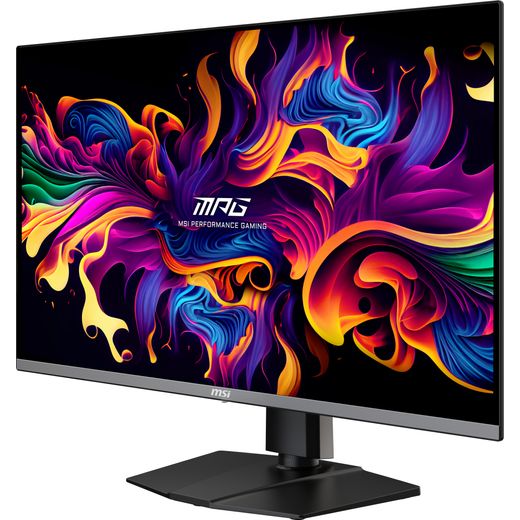 MSI MPG 321URX QD-OLED 4K Ultra HD 31.5" Monitor - Black - Left perspective