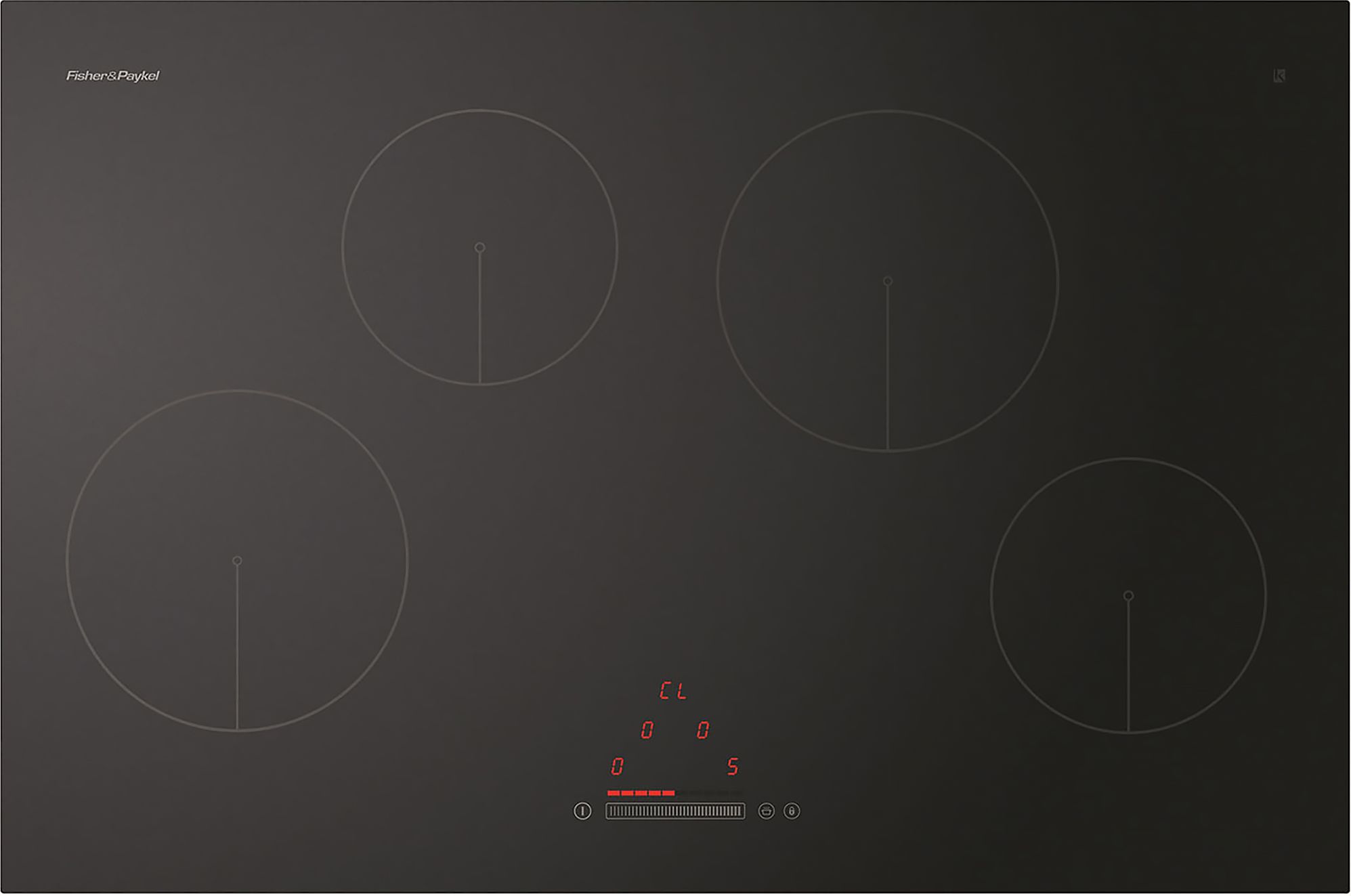 Image of Fisher & Paykel CI804CTB1 80cm Induction Hob - Black, Black