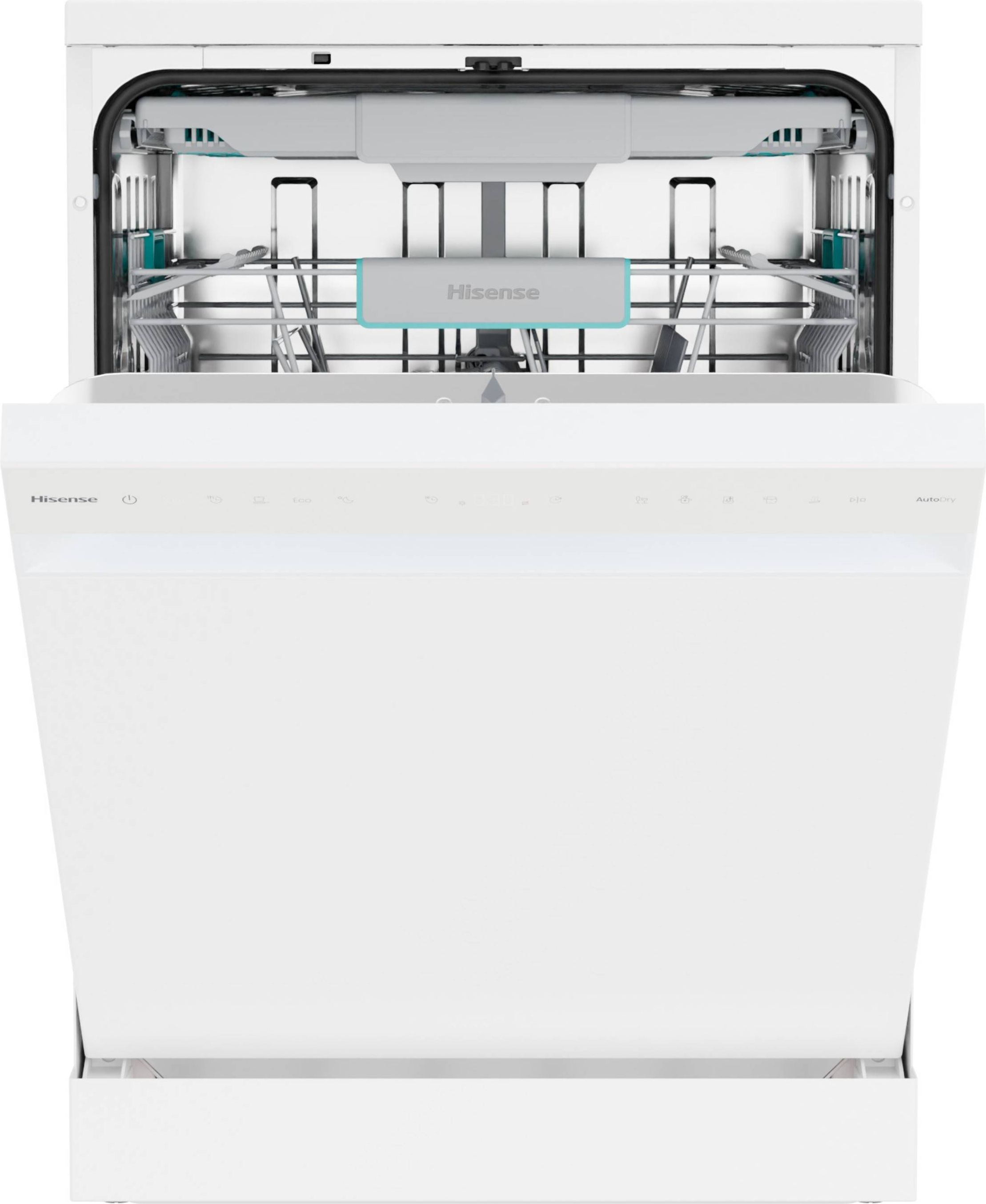 Hisense HS663A90WUK Freestanding Dishwasher - 16 Place Settings - White - A Rated